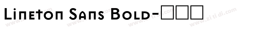 Lineton Sans Bold字体转换